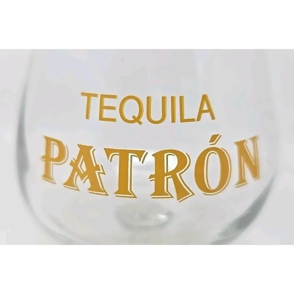 1990's Clear Patron Tequila - Cas Gallardo Fairview Height IL Snifter Glass U273
